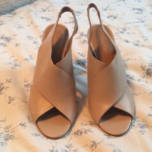 Calvin Klein Taupe Heel Sandals